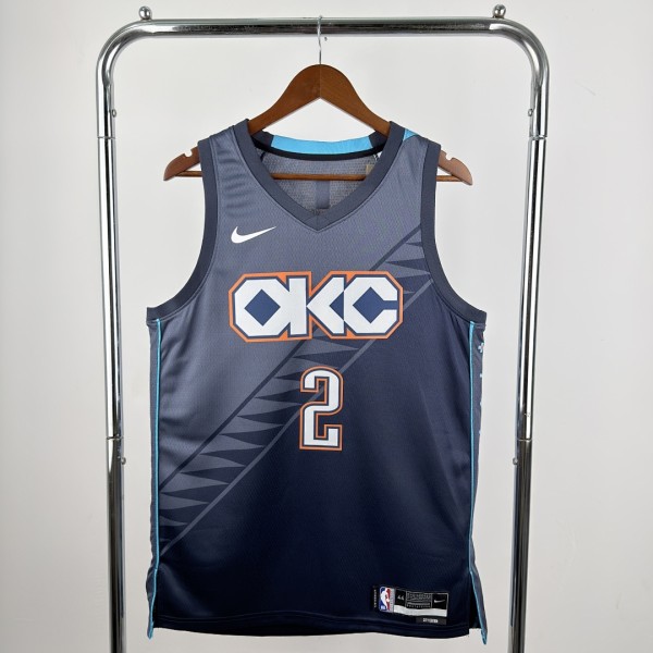 2026 season, Thunder, blue, number 2, GILGEOUS-ALEXANDER NBA Jersey