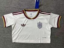 Spain 2026 World Cup Away Crop Top size S-2XL