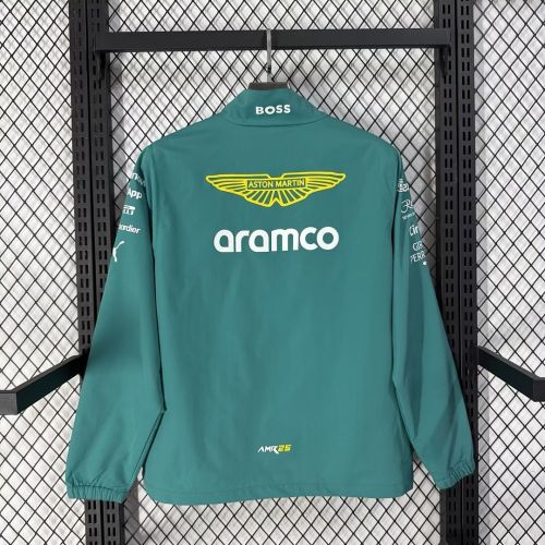 Mens Aston Martin 2026 Green Windbreaker S-2XL