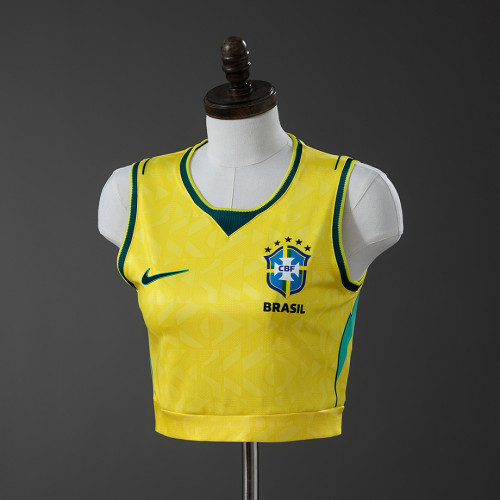 Brazil 2026 World Cup Home Girl's Vest  size S-XL