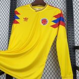 Retro Colombia 1990 home long sleeve Jersey S-XXL