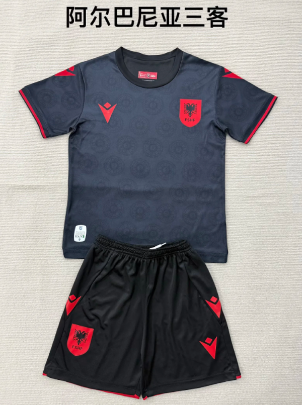 Albania 2026  Third Away World Cup  Kids Kit Size 16-28