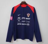 Croatia 2026 Dark Blue Half zipper Training  S-2XL