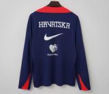 Croatia 2026 Dark Blue Half zipper Training  S-2XL