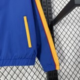 Retro Colombia Blue Windbreaker S-2XL