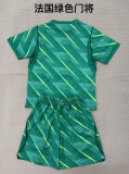 France 2026 World Cup Green Goalkeeper kids Soccer jersey 16-28