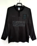 Retro Liverpool 1995/96 Black Long Sleeve Soccer jersey S-2XL