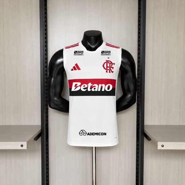 2026/27 Flamengo Training Beige Vest  All Sponsors S-4XL