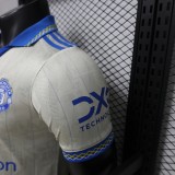 Manchester United 2025/26 White Retro Version Player Version Jersey S-2XL
