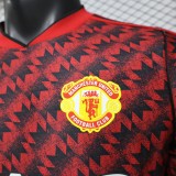 Manchester United 2025/26 Red Retro Version Player Version Jersey S-2XL