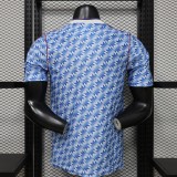 Manchester United 2025/26 Blue  Retro Version Player Version Jersey S-2XL