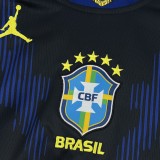Mens Brazil 2026 World Cup Away Long Sleeve Jersey S-4XL