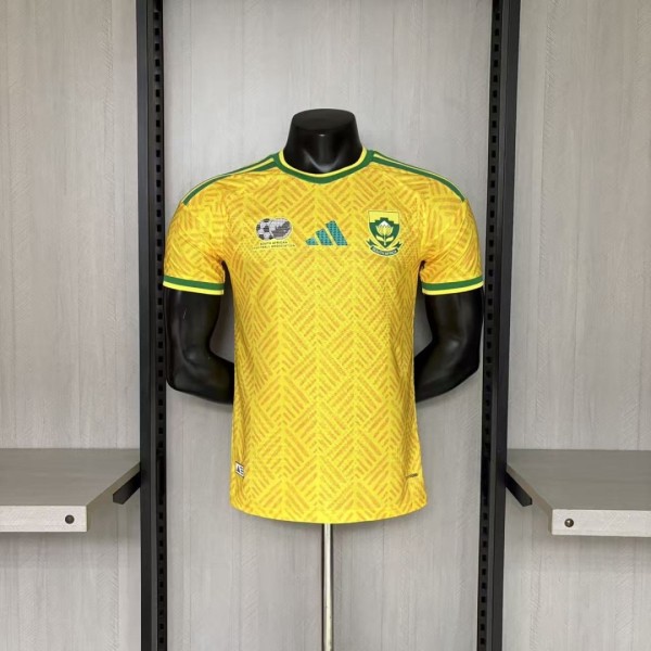 Mens South Africa 2026 World Cup Home Player Version Jersey S-2XL