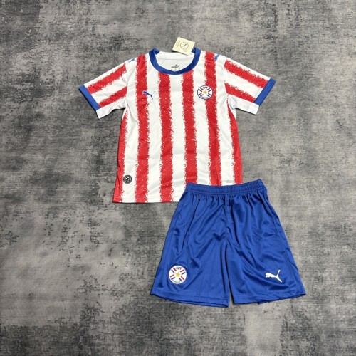 Paraguay  2026 World Cup Home Kid kit size 16-28