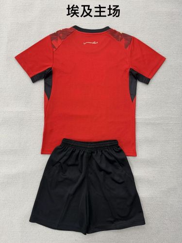 = Kids Kit Egypt 2026 World Cup Home soccer jersey size 16-28