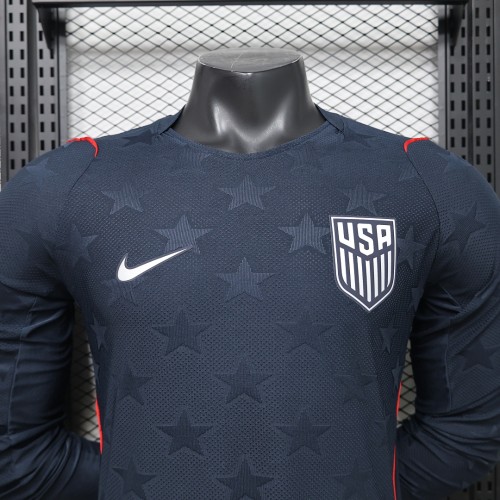 USA 2026 World Cup Away Long Sleeve Player Version Jersey S-2XL