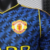 Manchester United 2025/26 Dark Blue Retro Version Player Version Jersey S-2XL
