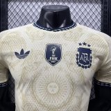 Argentina 2026 Beige Champions Commemorative Edition Player Version Jersey  S-XXL