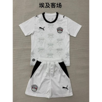 Kids Kit Egypt 2026 World Cup Away soccer jersey size 16-28