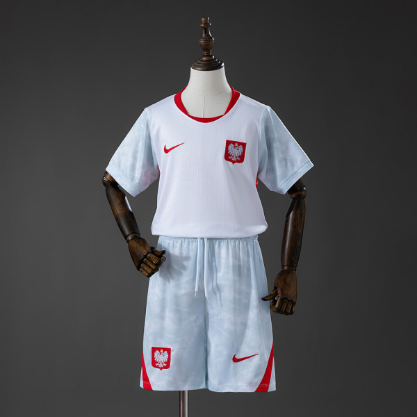 Poland 2026 World Cup Home Kid kit size 16-28