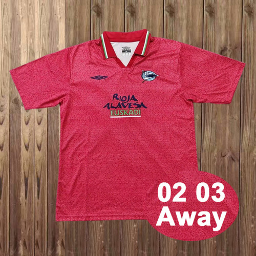 Retro Deportivo Alaves 2002/03  Away Jersey Size S-2XL