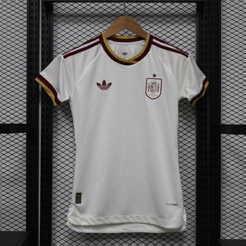 Woman Spain 2026 World Cup Away Player Version soccer jersey size S-2XL