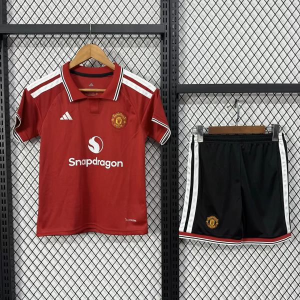 Manchester United  2026/27 Home  Kid Kits 16-28 Black Shorts