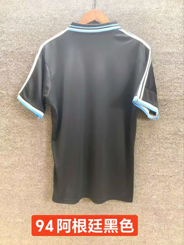 Retro  Argentina 1994 Black soccer jerseys