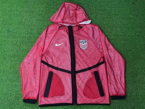 USA  2026 World Cup Pre-Match Red Jacket size S-3XL