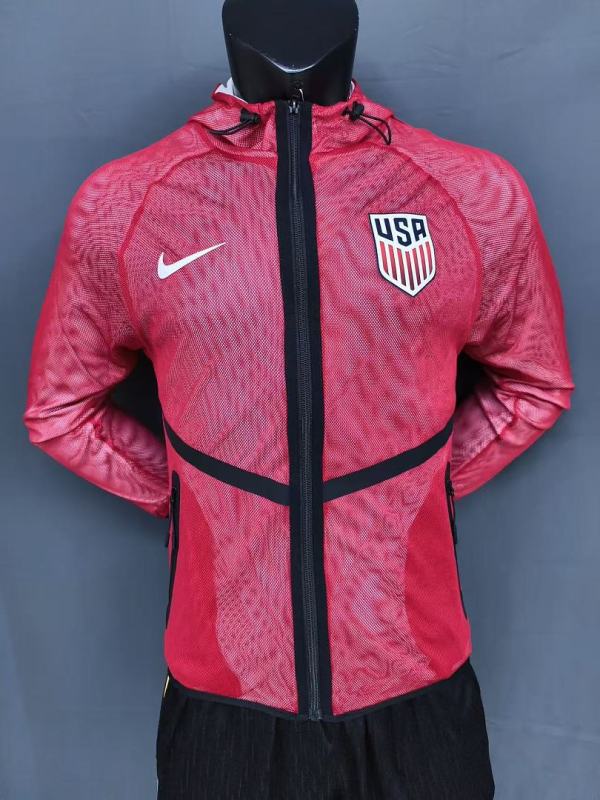 USA  2026 World Cup Pre-Match Red Jacket size S-3XL
