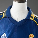 Retro 1998/2000 Real Madrid Second Away Kid Kits 16-28