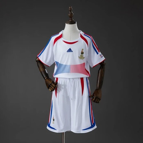 France 2006 away retro kids Soccer jersey