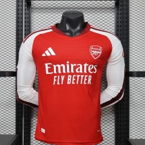 Arsenal 2026/27 Home  Long Sleeve Player Version Jersey  size S-2XL