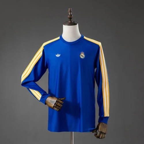 2026 Real Madrid Originals Blue T-Shirt Long Sleeve S-XXL