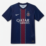 PSG Paris 2025/26 Home Champion Version Soccer Jersey Size S-4XL With 2 Stars