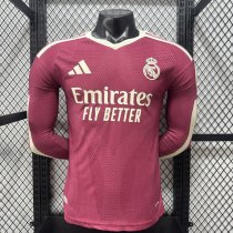 Mens Real Madrid 2026/27 Third Away Long Sleeve Player Version Jersey S-3