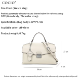 Cream White Flap Handbag Versatile Daily & Party сумка женская Women's bag bolsos mujer sac à main femme