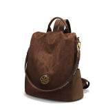 COCIO Brown Suede Bucket Backpack сумка женская Women's bag bolsos mujer bag 2026 women bags bolsas Daily Casual Outdoor Travel