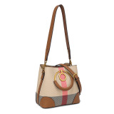 COCIO Brown Checkered Shoulder Bag Sac à Main Femme Handbag Women Bags for Woman 2026 Clutch Purse Evening Bag Lightweight Leather