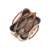 COCIO Brown Checkered Shoulder Bag Sac à Main Femme Handbag Women Bags for Woman 2026 Clutch Purse Evening Bag Lightweight Leather