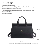 COCIO Black Flap Versatile Daily Party сумка женская Women's bag bolsos mujer sac à main femme casual evening vintage chic 2026