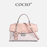 COCIO Light Blue Leather Bucket Shoulder Bag сумка женская Women's bag bolsos mujer bags for woman sac à main femme bolsas de mujer 2026