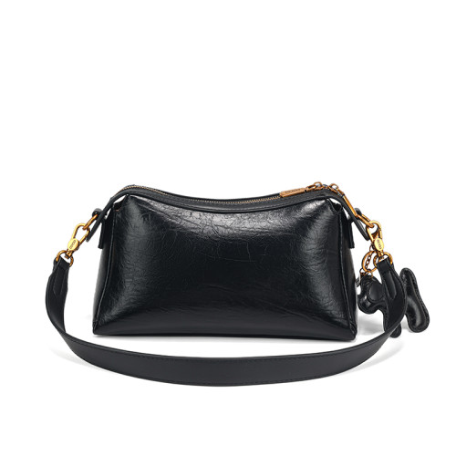 COCIO Vintage Oil Wax Leather Underarm Bag  Women's Daily Shoulder Handbag bags for woman bolsas de mujer 여성가방 2026