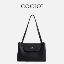COCIO Vintage Black Flap Knot Top Handle Crossbody sac à main femme Handbag women casual evening clutch purse 2026 COCIO Vintage Black Flap Knot Top Handle Crossbody sac à main femme Handbag women casual evening clutch purse 2026