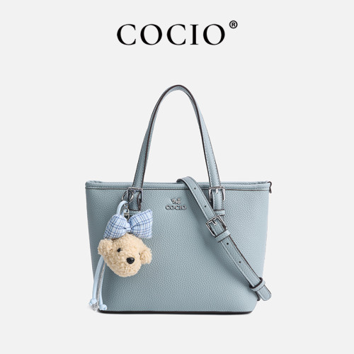 COCIO Fashion Women's Handbag Casual Daily Shoulder Bag Soft Lightweight Ladies Purse Elegant Women's Clutch Bag Simple Solid Color
