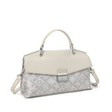 COCIO Beige Pattern Flap Handbag bolsa feminina clutch bags woman fashion casual vintage y2k daily travel work