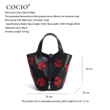 COCIO Cream White Snake Pattern Backpack Versatile Daily & Travel Shoulder Bag сумка женскаяWomen's bag bolsos mujer Casual 2026