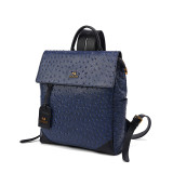 COCIO Blue Ostrich Pattern Backpack Versatile Daily & Travel сумка женская Women's bag bolsos mujer sac à main femme 2026