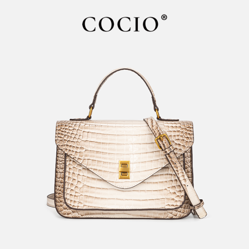 COCIO Light Crocodile Pattern Handbag Elegant Commuter Shoulder Bag сумка женская Women's bag bolsos mujer sac à main femme 2026
