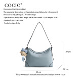 COCIO Women Bag Handbag Fashion Appearance Fine Workmanship  Daily Commute Party Shoulder Bag Lightweight Compact Minimalist Texture